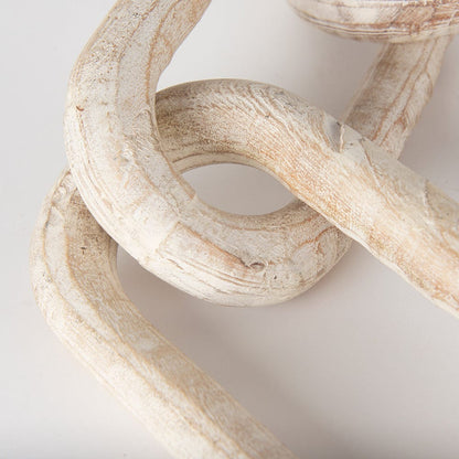 Mercana - Alix 29.0L x 5.0W x 5.0H Beige Wooden Link Chain Decorative Object - 69571 view 7