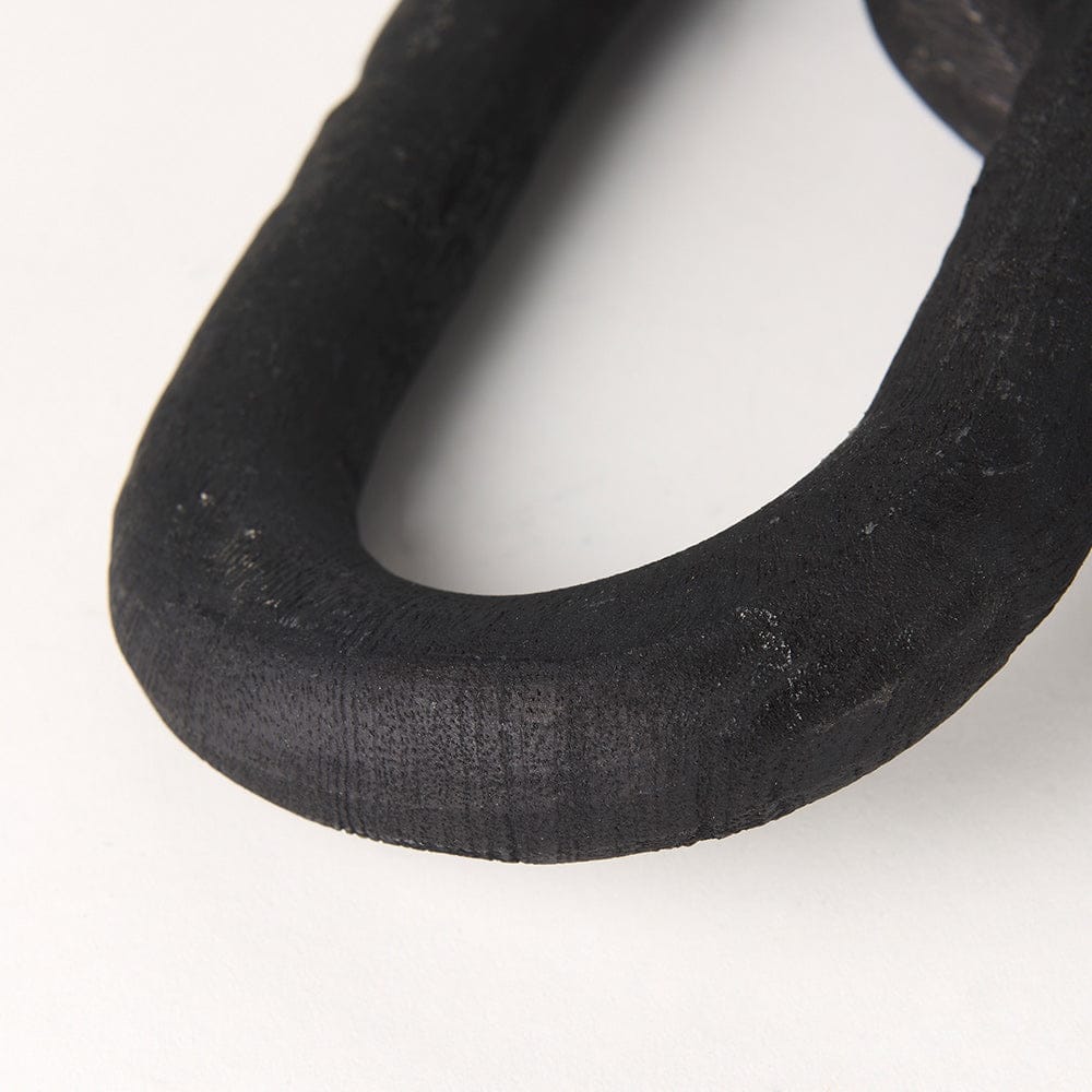 Mercana - Alix 29.0L x 5.0W x 5.0H Black Wood Link Chain Decorative Object - 69570 view 8