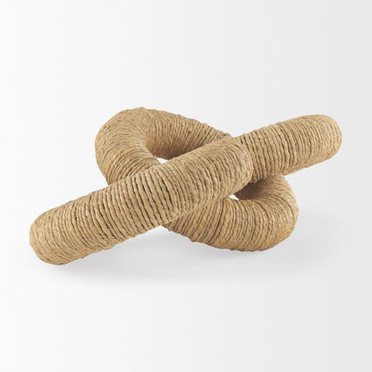 Mercana - Alize Jute Wrapped Solid Wood Circular Chain Link Decorative Object - 70127 view 5