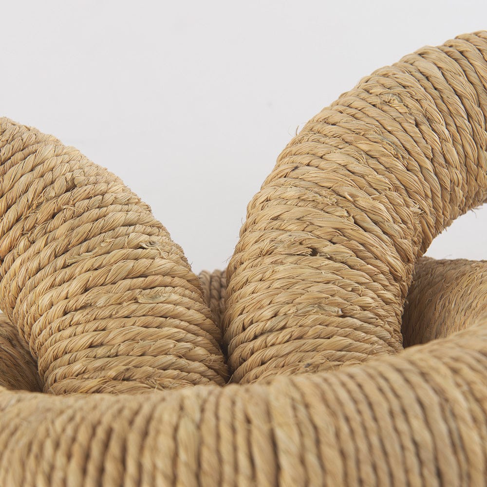 Mercana - Alize Jute Wrapped Solid Wood Circular Chain Link Decorative Object - 70127 view 7