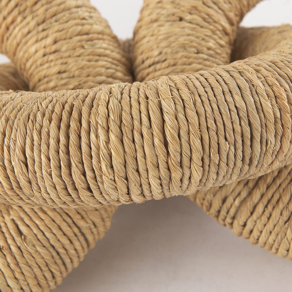 Mercana - Alize Jute Wrapped Solid Wood Circular Chain Link Decorative Object - 70127 view 8