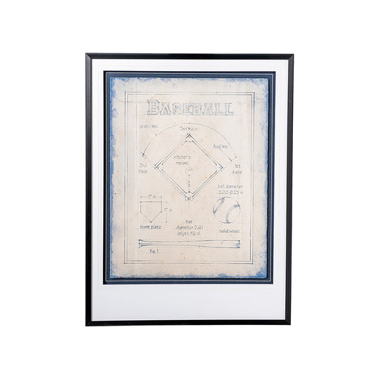 Mercana - All About the Game I by Ethan Harper a Framed Art Print Matted under Glass - 12587 view 1