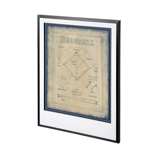 Mercana - All About the Game I by Ethan Harper a Framed Art Print Matted under Glass - 12587 view 2