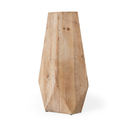Mercana - Allen I Large Natural Wooden Base Oval Vase - 67245 view 1