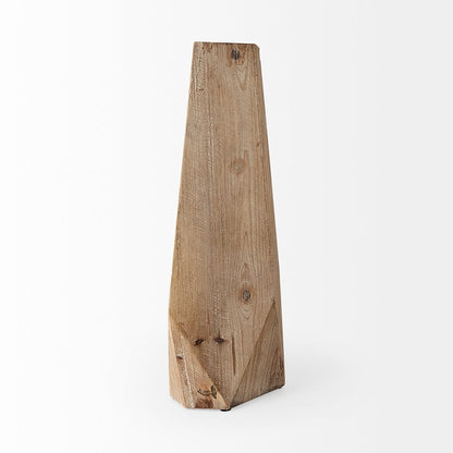 Mercana - Allen I Large Natural Wooden Base Oval Vase - 67245 view 3