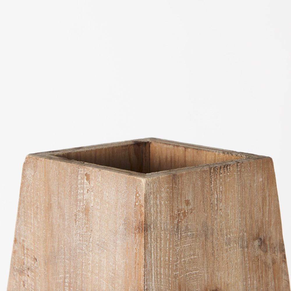 Mercana - Allen I Large Natural Wooden Base Oval Vase - 67245 view 8