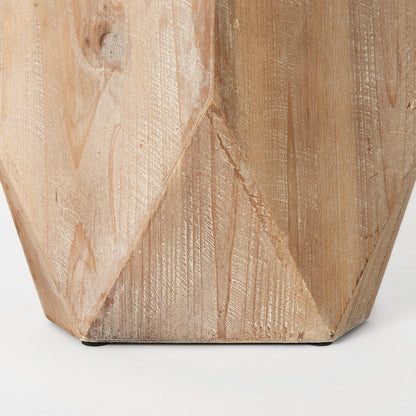 Mercana - Allen I Large Natural Wooden Base Oval Vase - 67245 view 9