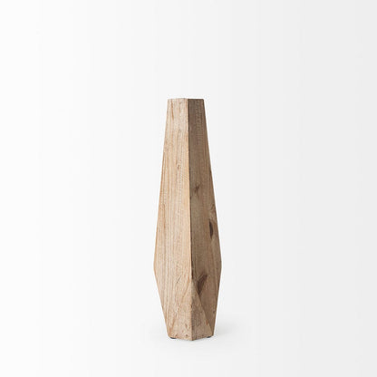 Mercana - Allen II Small Natural Wooden Base Oval Vase - 67246 view 5