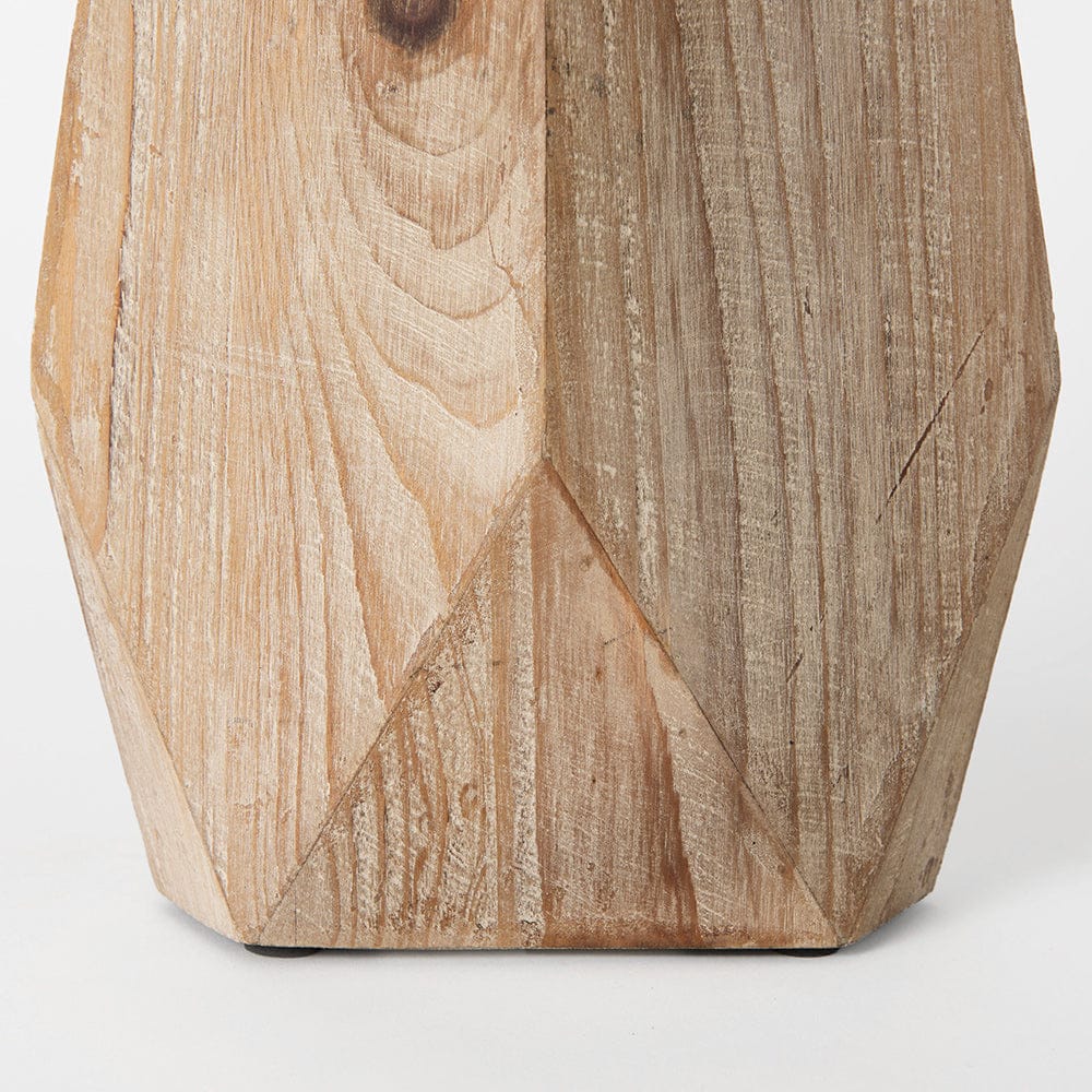 Mercana - Allen II Small Natural Wooden Base Oval Vase - 67246 view 9