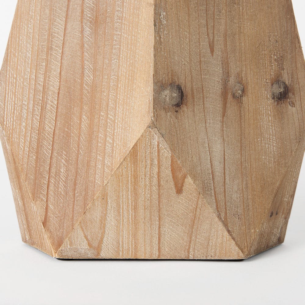 Mercana - Allen III Tall Natural Wooden Base Oval Vase - 67247 view 9