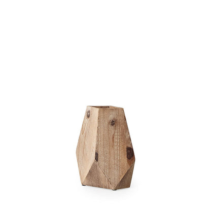 Mercana - Allen IV Short Natural Brown Wood Oval Vase - 67248 view 1
