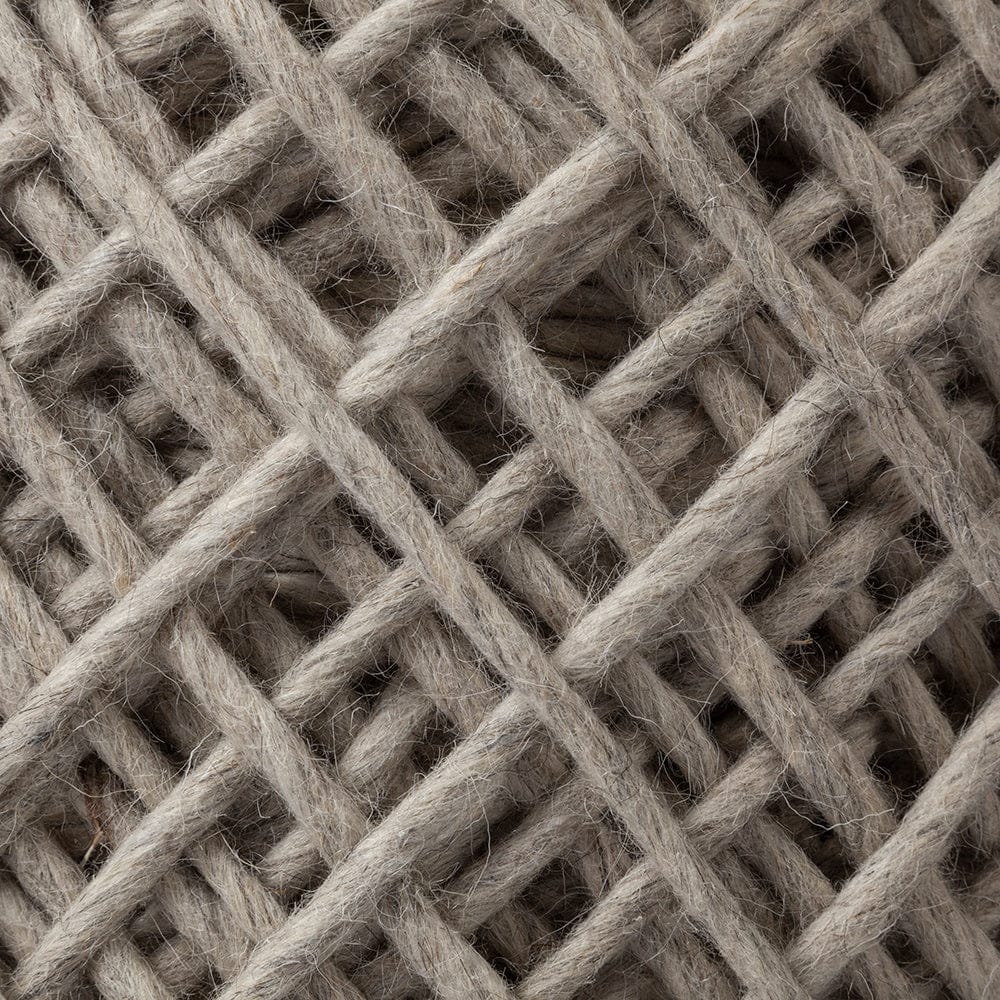 Mercana - Allium Oatmeal Handwoven Wool Cylindrical Pouf - 68729 view 7