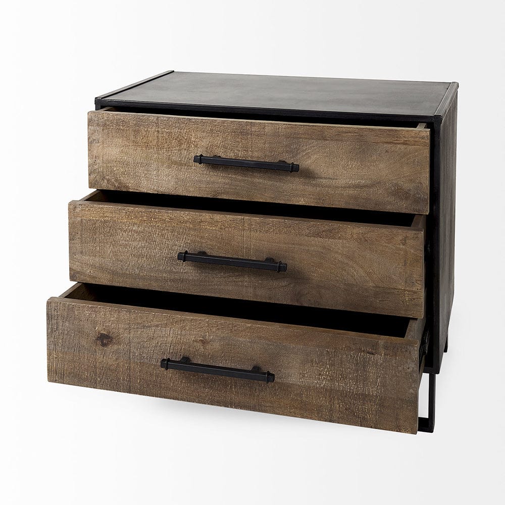 Mercana - Alvin 34.5L x 21.5W x 30.0H Wood W/Metal Framing Accent Cabinet - 69569 view 5
