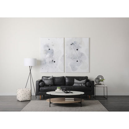 Mercana - Amaira 16.0L x 16.0W x 16.0H Cream/Black/White patterned Wool and Cotton Pouf - 69506 view 10