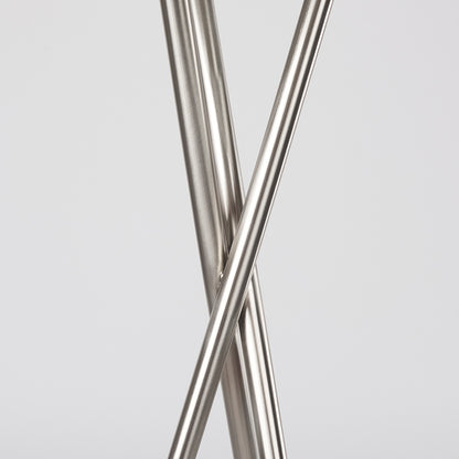 Mercana - Ambrose 20.0L x 20.0W x 61.8H Silver Metal W/Beige Fabric Shade Floor Lamp - 69844_CLOSEOUT view 6