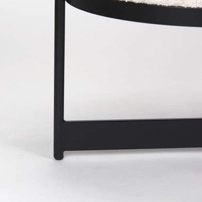 Mercana - Amelia 55.0L x 18.0W x 18.0H Cream Boucle W/Black Metal Upholstered Bench - 69836 view 9