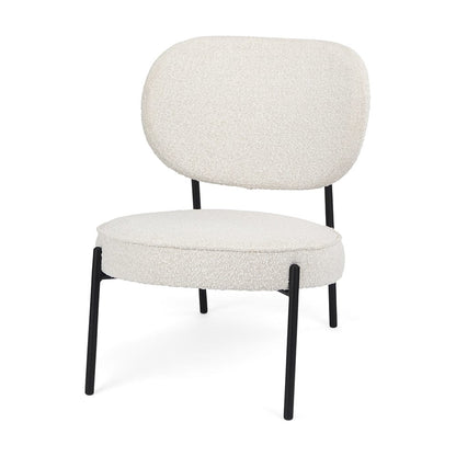 Mercana - Amelia Cream Boucle W/Black Metal Upholstered Accent Chair 21.3L x 21.3W x 30.3H - 69839_CLOSEOUT view 1