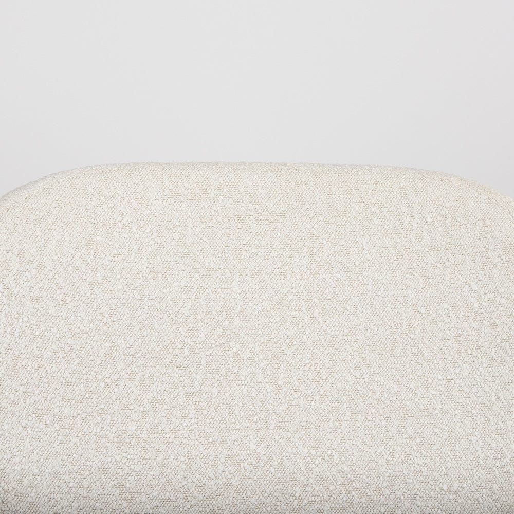 Mercana - Amelia Cream Boucle W/Black Metal Upholstered Accent Chair 21.3L x 21.3W x 30.3H - 69839_CLOSEOUT view 6