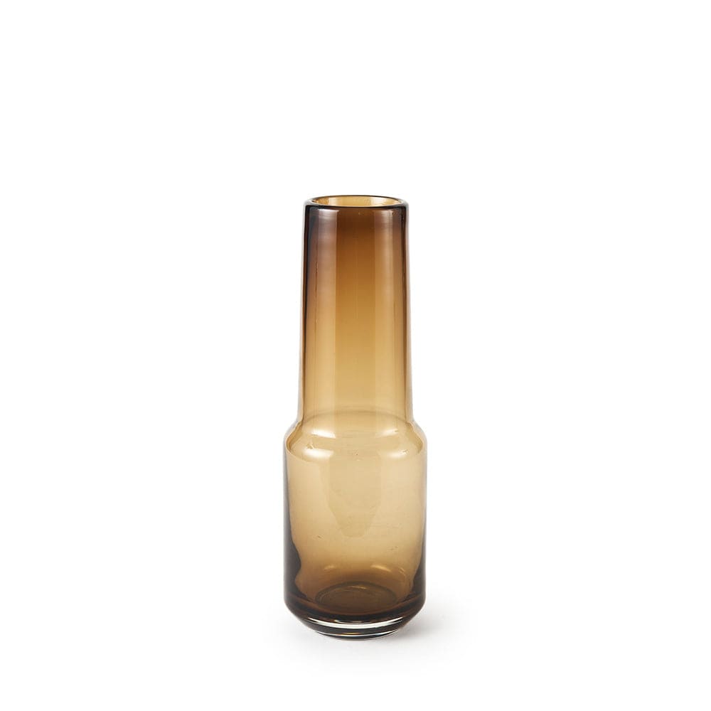 Mercana - Amrita 4.1L x 4.1W x 11.9H Golden Brown Glass Vase - 69544 view 1