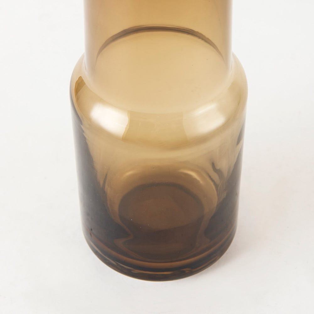 Mercana - Amrita 4.1L x 4.1W x 11.9H Golden Brown Glass Vase - 69544 view 5
