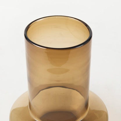 Mercana - Amrita 8.3L x 8.3W x 9.7H Golden Brown Glass Vase - 69543 view 4