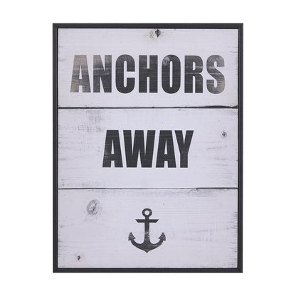 Mercana - Anchors Away by Mercana Studio a Hand Embellished Textured Framed Art Print - 14283 view 1