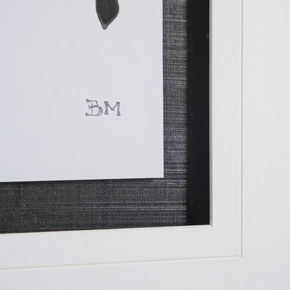 Mercana - Ancient Notes I by Mercana Studio a Hand Embellished Textured Framed Art Print Matted under Glass - 13007 view 3