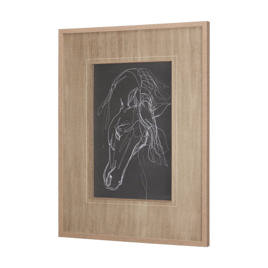 Mercana - Andalusian Dark I by Mercana Studio a Hand Embellished Textured Framed Art Print Matted under Glass - 14272 view 2
