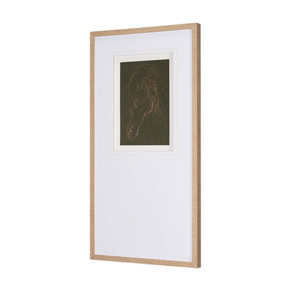 Mercana - Andalusian Horse III Olive by Mercana Studio Hand Embellished Framed Art Print Matted under Glass - 15192 view 2