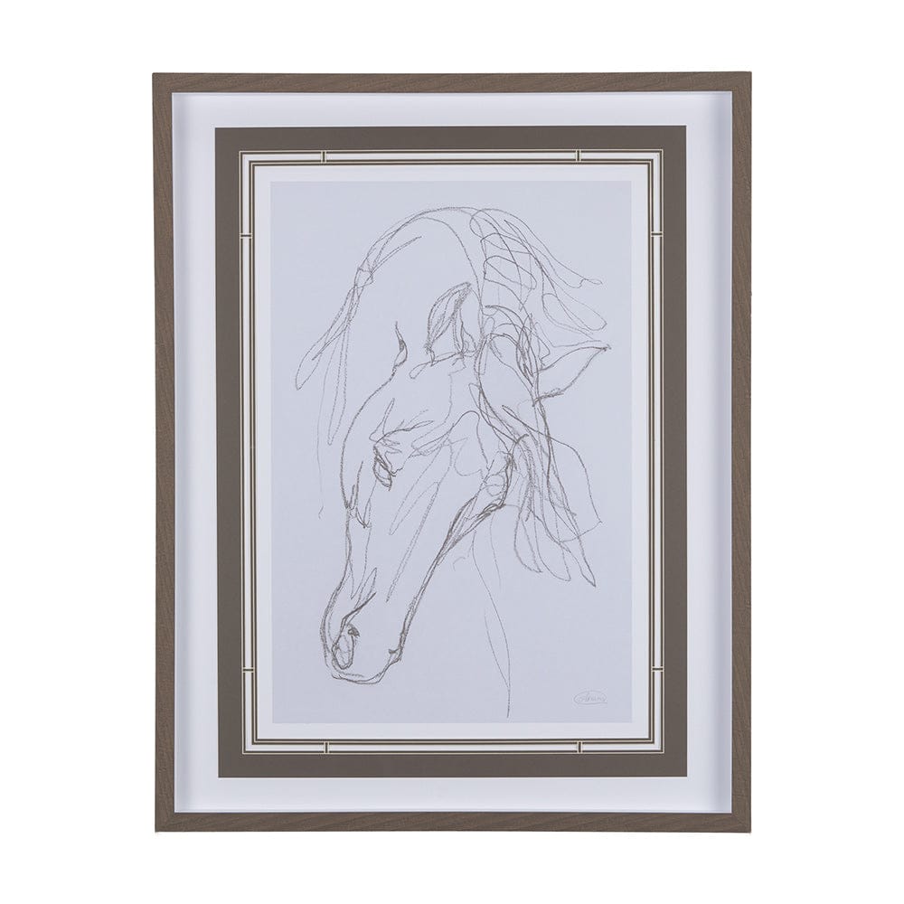 Mercana - Andalusian I by Mercana Studio a Hand Embellished Textured Framed Art Print Matted under Glass - 14303 view 1