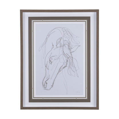 Mercana - Andalusian I by Mercana Studio a Hand Embellished Textured Framed Art Print Matted under Glass - 14303 view 1