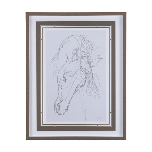 Mercana - Andalusian I by Mercana Studio a Hand Embellished Textured Framed Art Print Matted under Glass - 14303 view 1