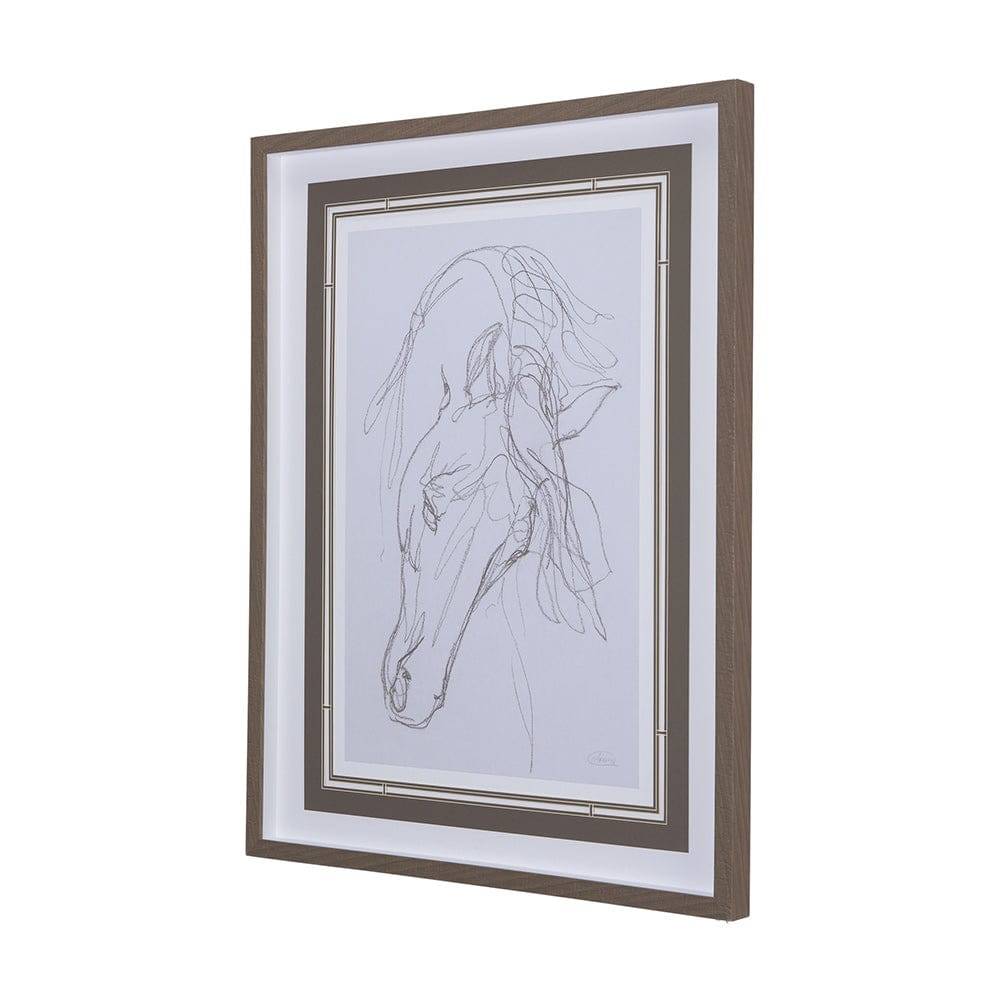 Mercana - Andalusian I by Mercana Studio a Hand Embellished Textured Framed Art Print Matted under Glass - 14303 view 2