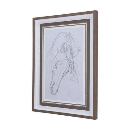 Mercana - Andalusian I by Mercana Studio a Hand Embellished Textured Framed Art Print Matted under Glass - 14303 view 2