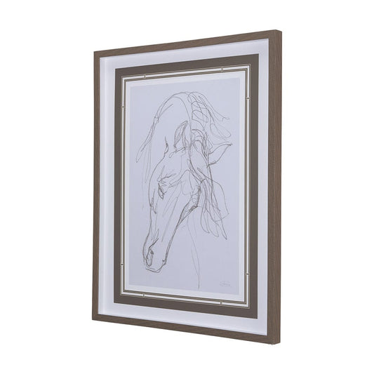 Mercana - Andalusian I by Mercana Studio a Hand Embellished Textured Framed Art Print Matted under Glass - 14303 view 2