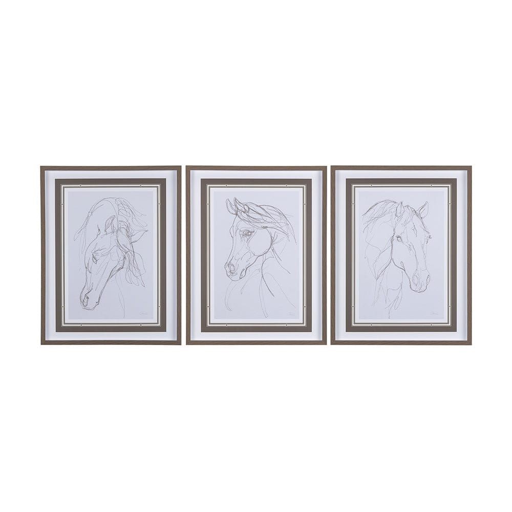 Mercana - Andalusian I by Mercana Studio a Hand Embellished Textured Framed Art Print Matted under Glass - 14303 view 9