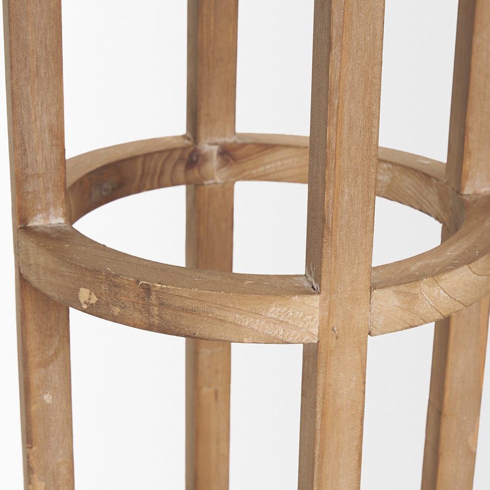 Mercana - Andy I Large Natural Wood Cylindrical Lantern - 68441_CLOSEOUT view 8