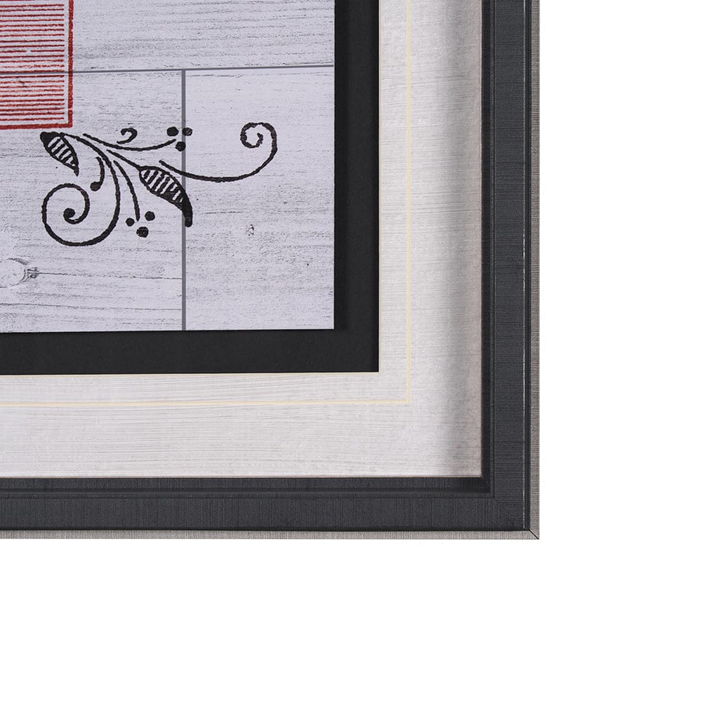 Mercana - Animal Bill of Sales II Gray Wood Mercana Studio Hand Embellished Framed Art Print Matted under Glas - 12748 view 3