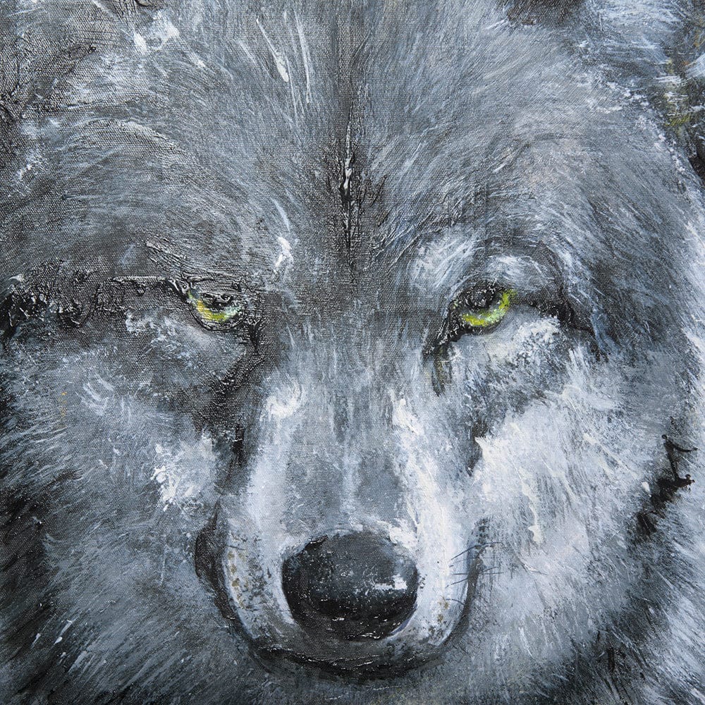 Mercana - Animal Portrait II by Mercana Studio a Hand Embellished Textured Canvas - 102281-L view 6