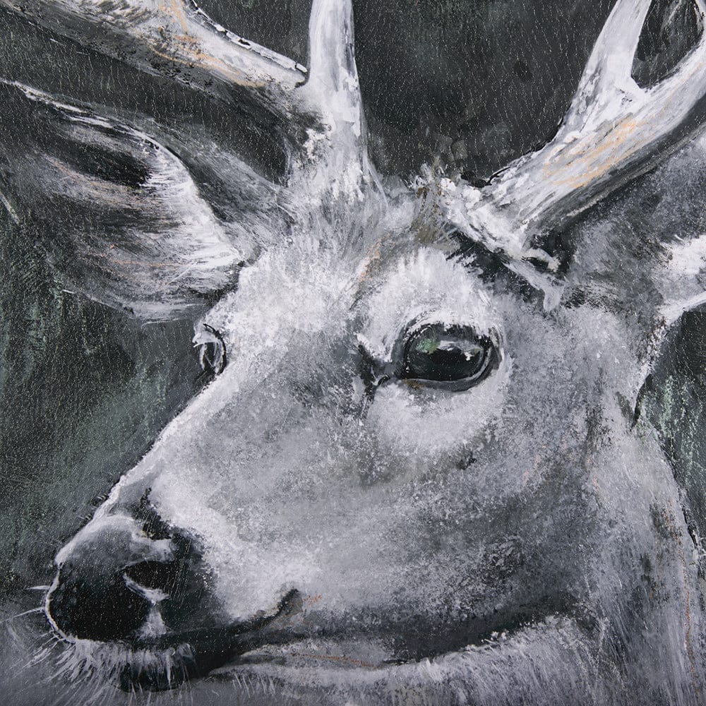 Mercana - Animal Portrait IV Deer by Mercana Studio Hand Embellished Framed Art Print Matted under Glass - 14352 view 7