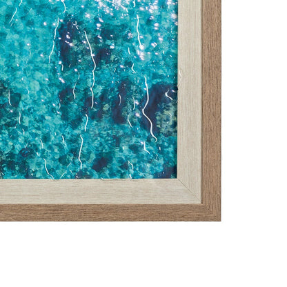 Mercana - Anthony Quinn Bay by Michele Falzone a Hand Embellished Textured Framed Art Print Matted under Glass - 13681 view 3