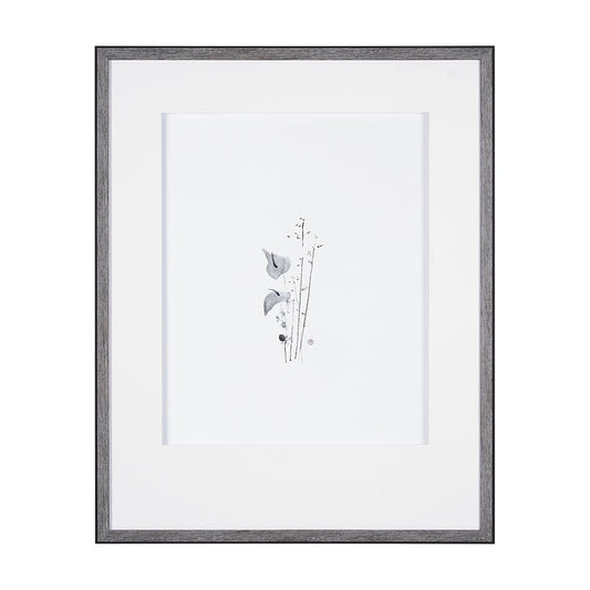 Mercana - Anthurium II by Mercana Studio a Hand Embellished Textured Framed Art Print Matted under Glass - 14816 view 1