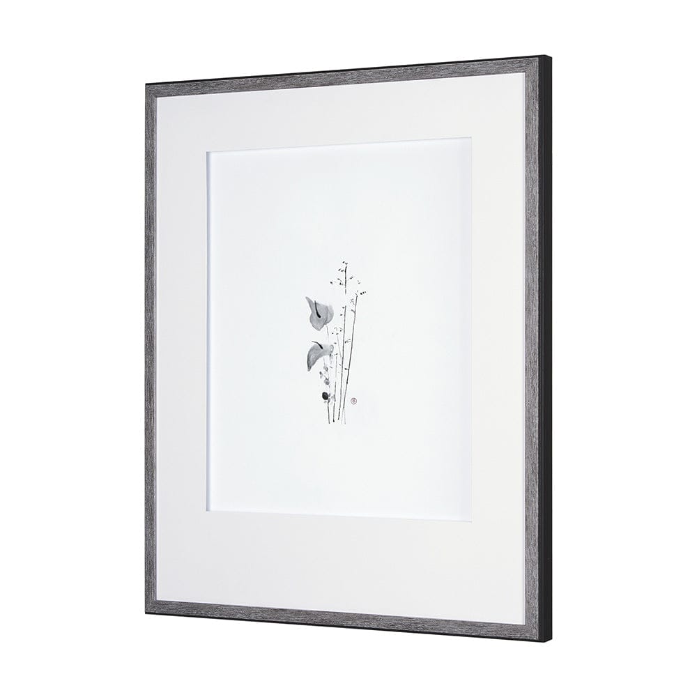Mercana - Anthurium II by Mercana Studio a Hand Embellished Textured Framed Art Print Matted under Glass - 14816 view 2