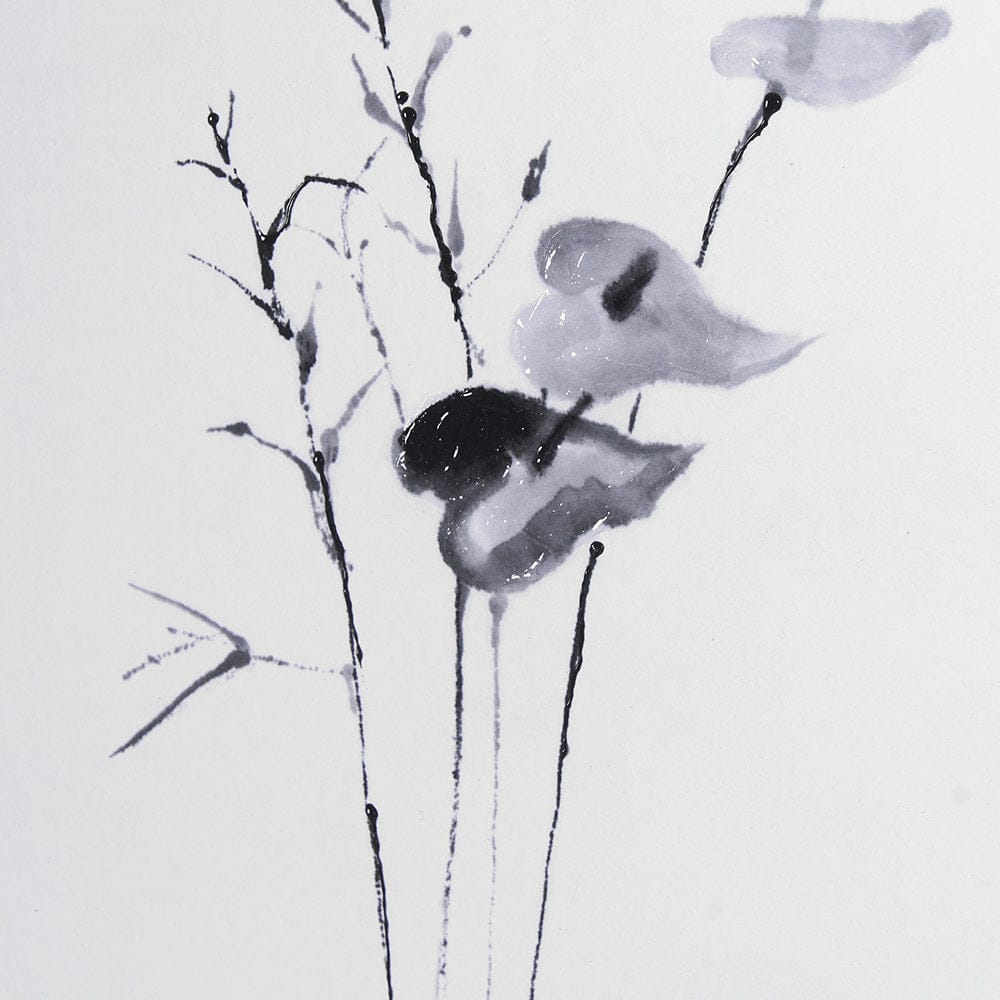 Mercana - Anthurium II by Mercana Studio a Hand Embellished Textured Framed Art Print Matted under Glass - 14816 view 7