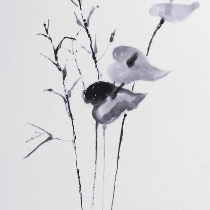 Mercana - Anthurium II by Mercana Studio a Hand Embellished Textured Framed Art Print Matted under Glass - 14816 view 7
