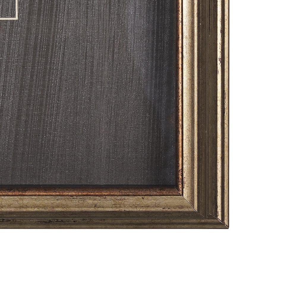 Mercana - Antique Cow Chart by Mercana Studio a Framed Art Print Matted under Glass - 10408 view 3