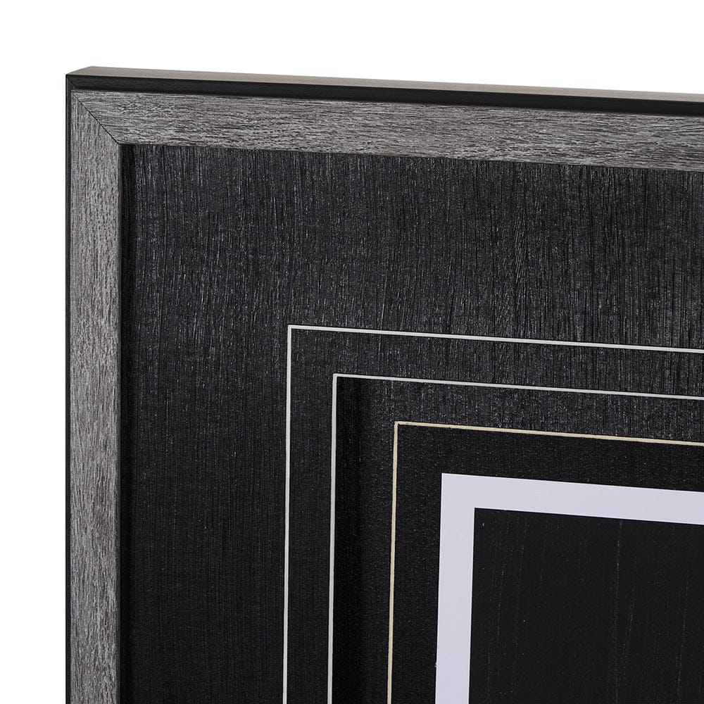 Mercana - Antique Typewriter Bars by Ethan Harper Hand Embellished Textured Framed Art Print Matted under Glas - 10433 view 4