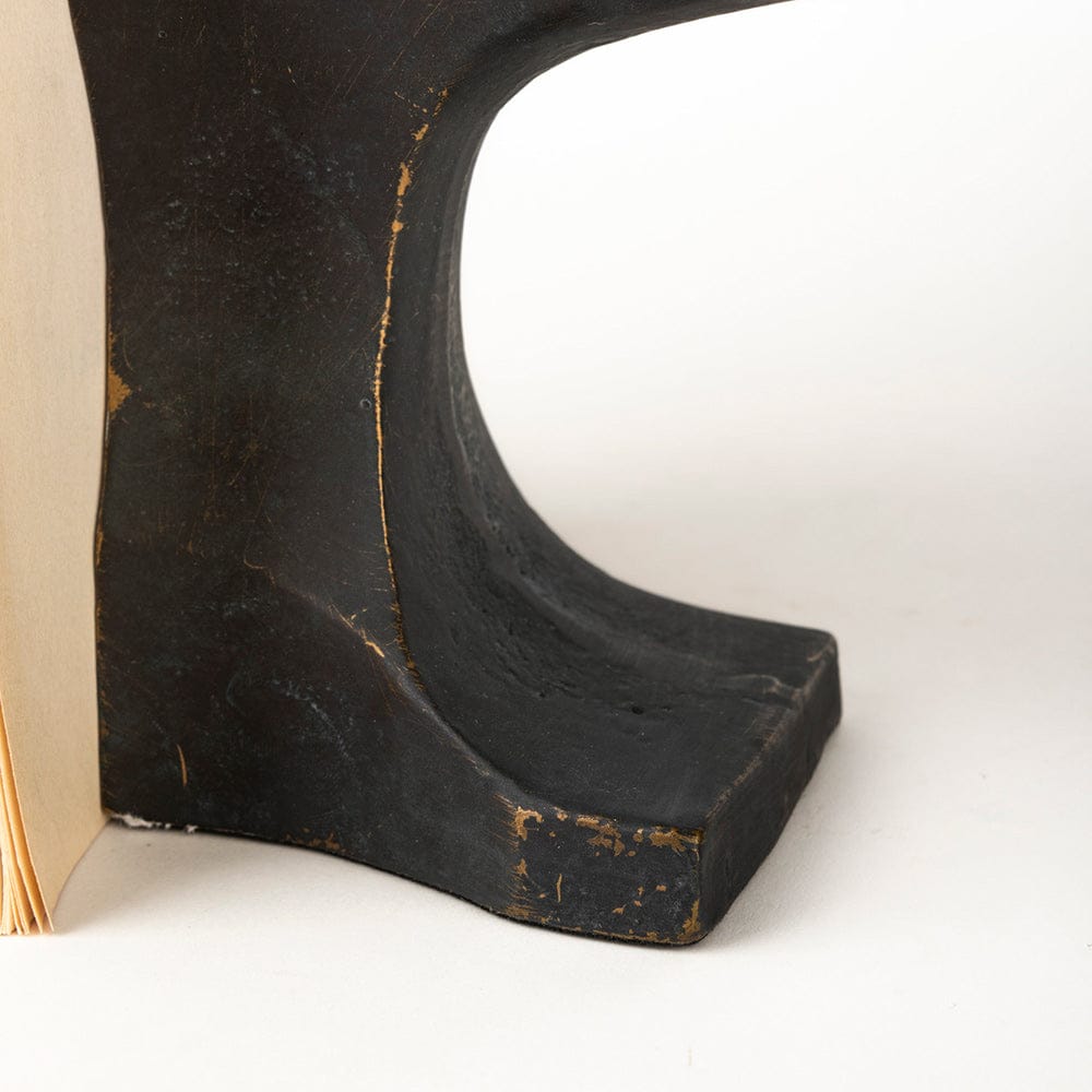 Mercana - Anvilia 12L x 4W Black With Gold Accents Anvil Shaped Bookends (Set of 2) - 69073 view 6