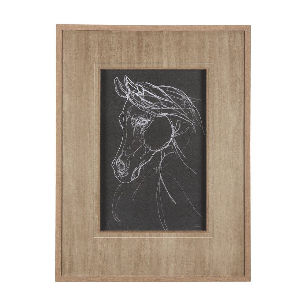 Mercana - Arabian Dark II by Mercana Studio a Hand Embellished Textured Framed Art Print Matted under Glass - 14273 view 1