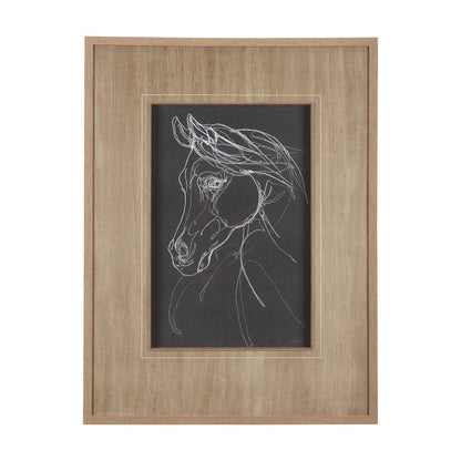Mercana - Arabian Dark II by Mercana Studio a Hand Embellished Textured Framed Art Print Matted under Glass - 14273 view 1